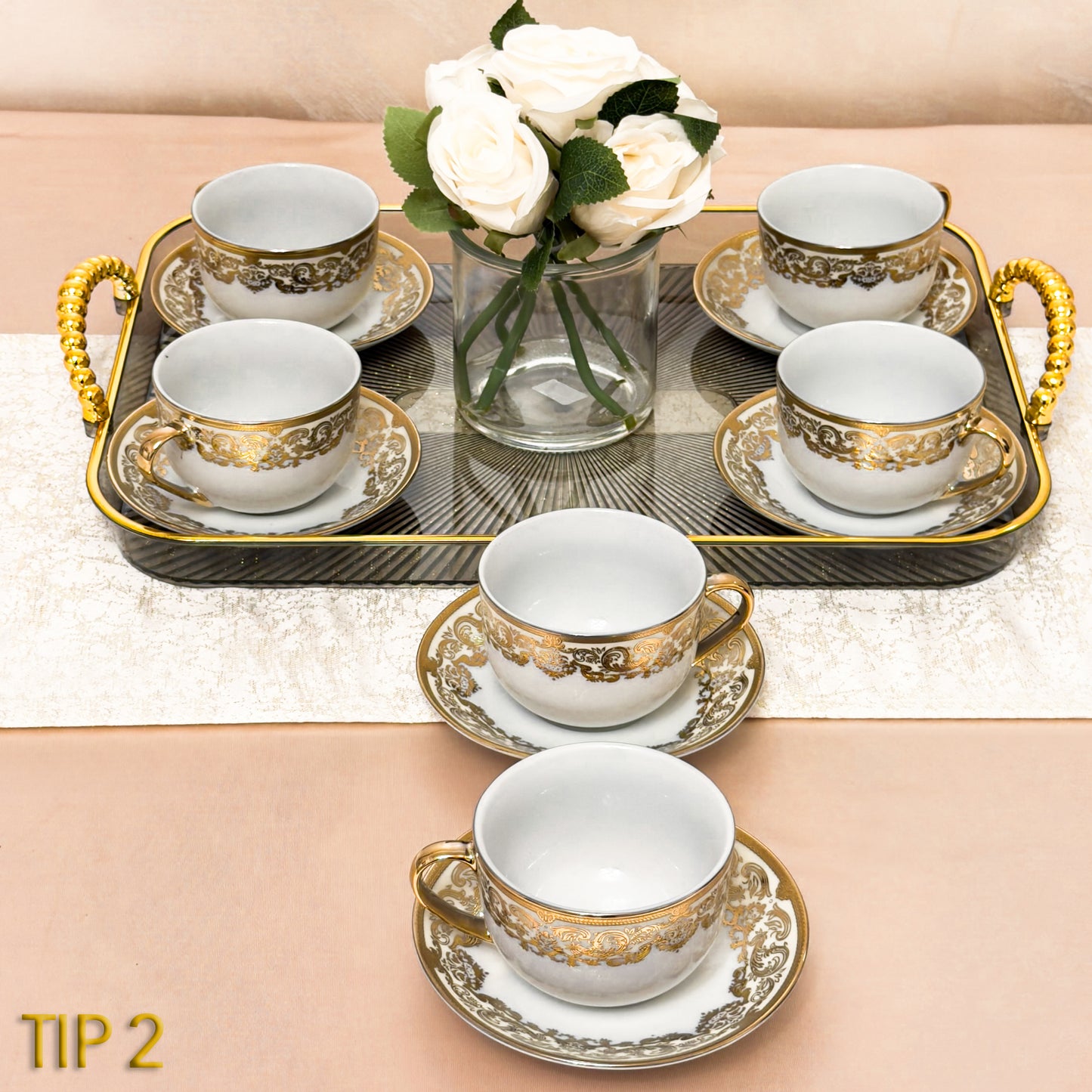 Set Cești de cafea ceramică 2 Modele