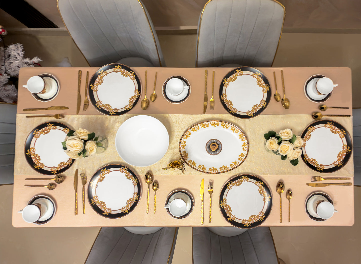 Serviciu de masa opal 32 piese 6 persoane AFRODITA