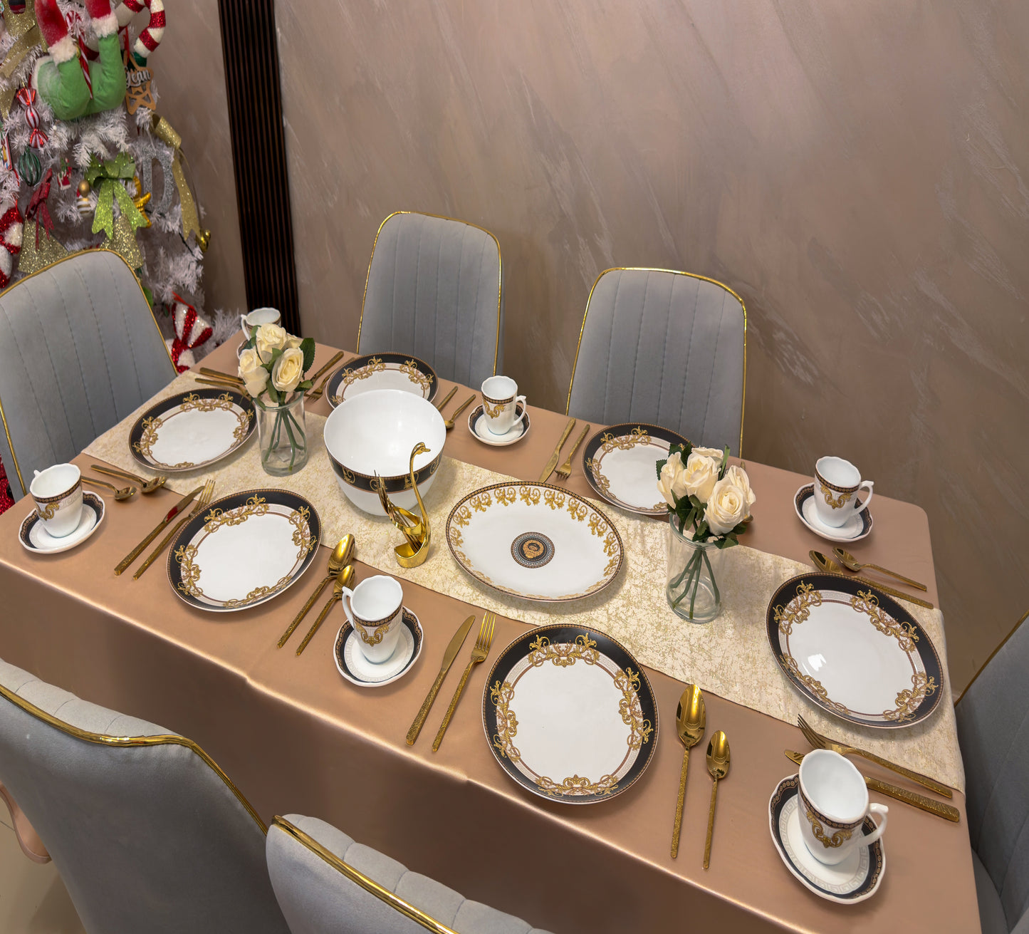 Serviciu de masa opal 32 piese 6 persoane AFRODITA