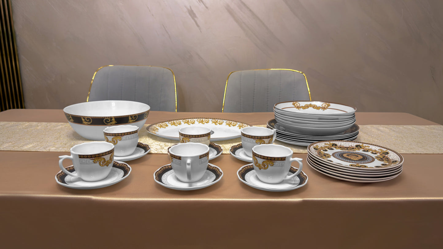 Serviciu de masa opal 32 piese 6 persoane AFRODITA