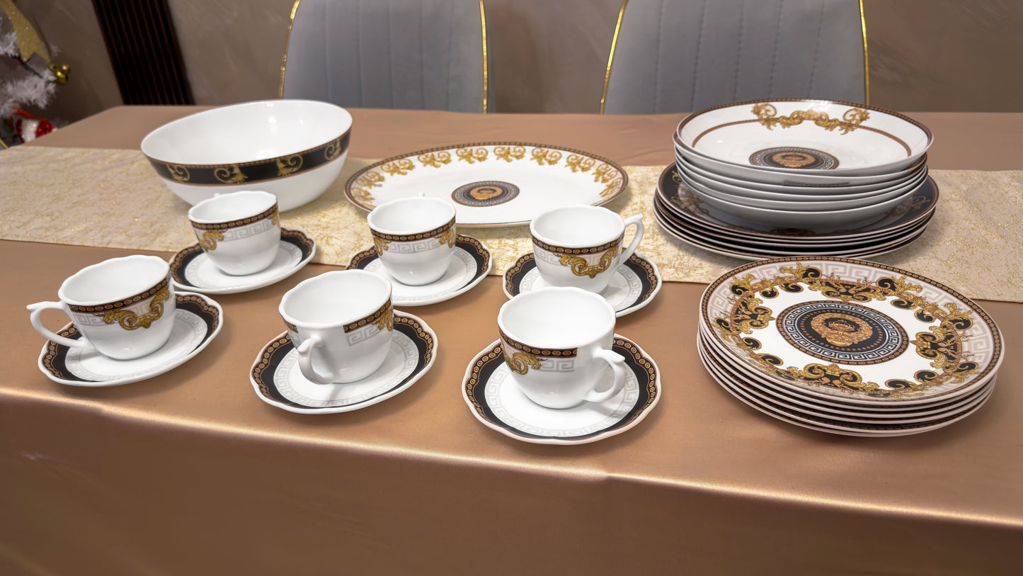 Serviciu de masa opal 32 piese 6 persoane AFRODITA