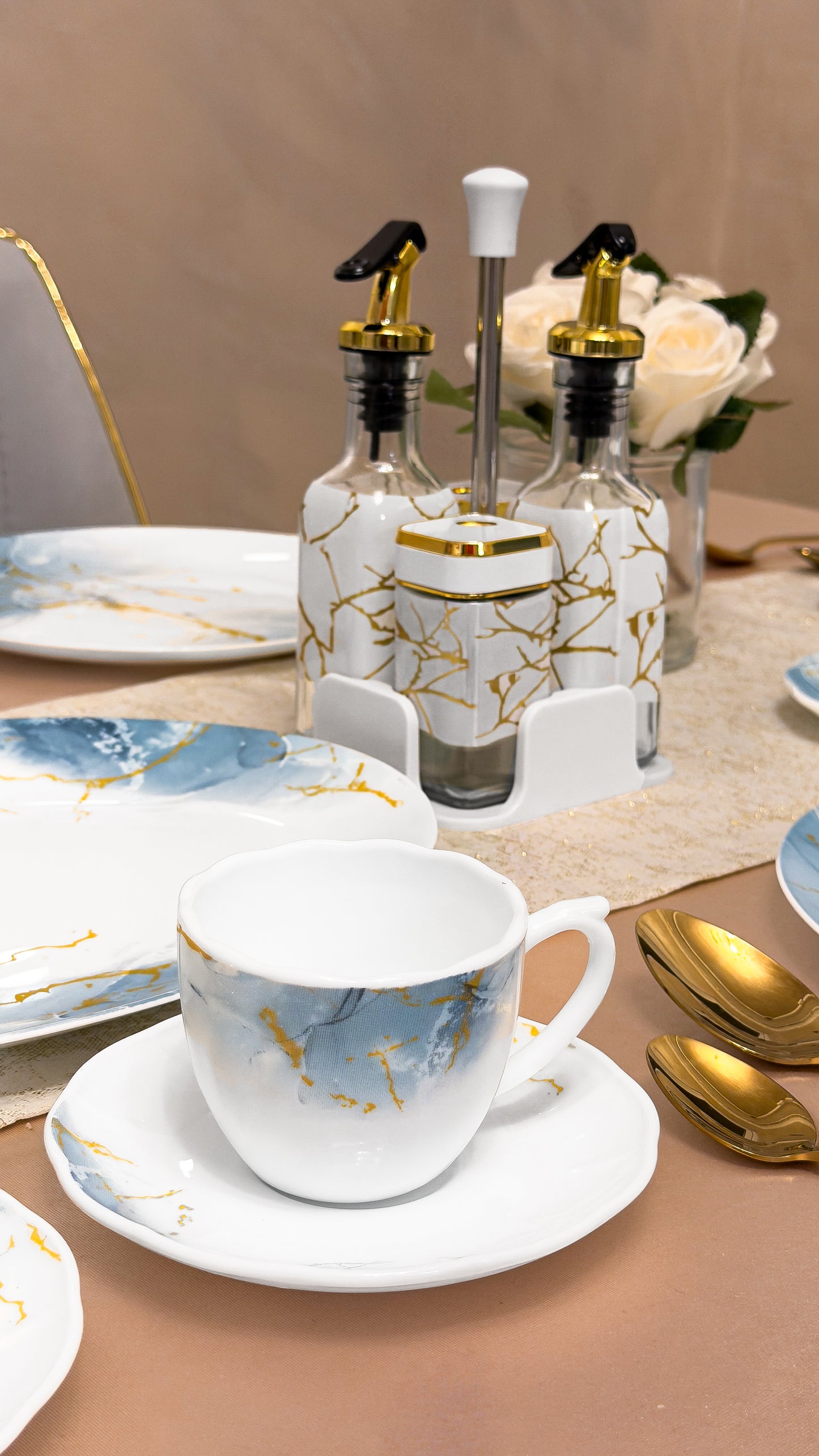 Serviciu de masa opal 32 piese 6 persoane Onix