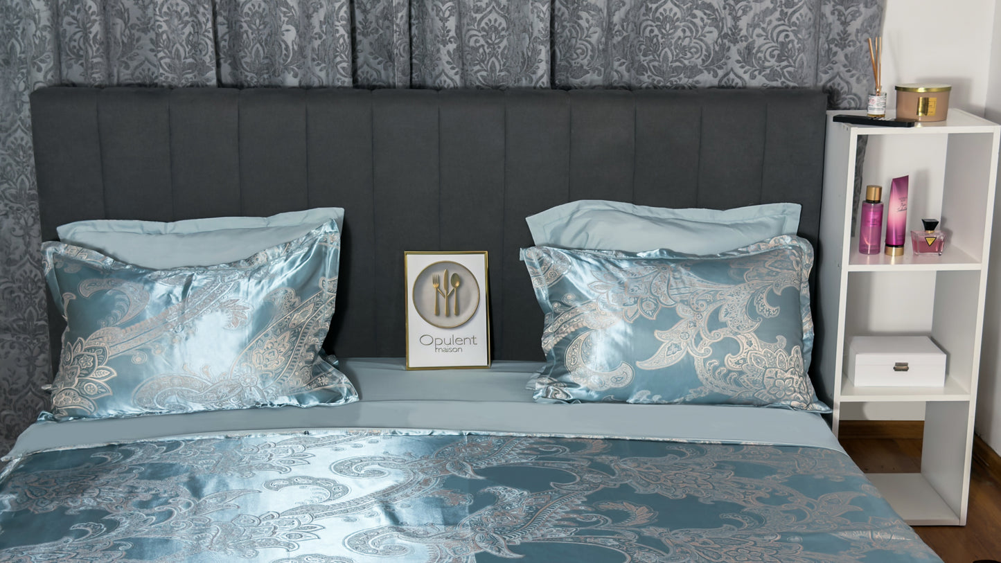 Lenjerie Pat RoyalTuqouise Satin