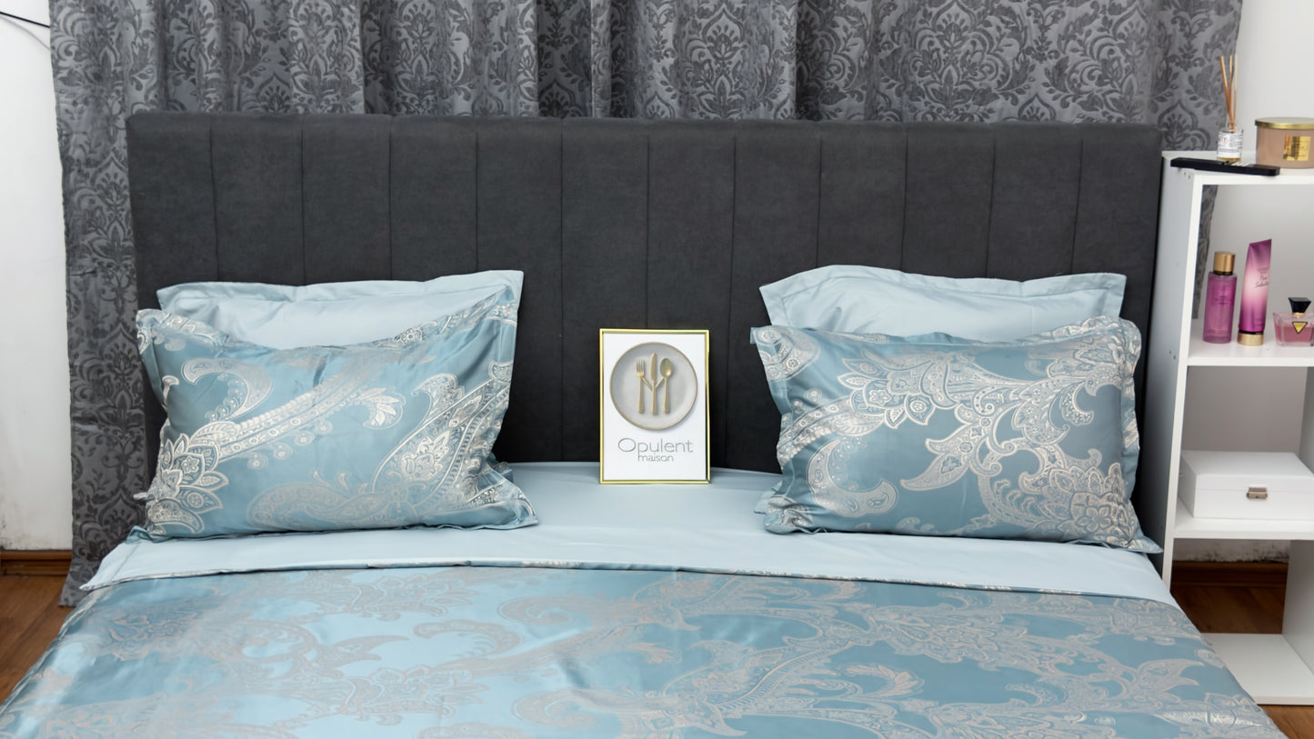 Lenjerie Pat RoyalTuqouise Satin