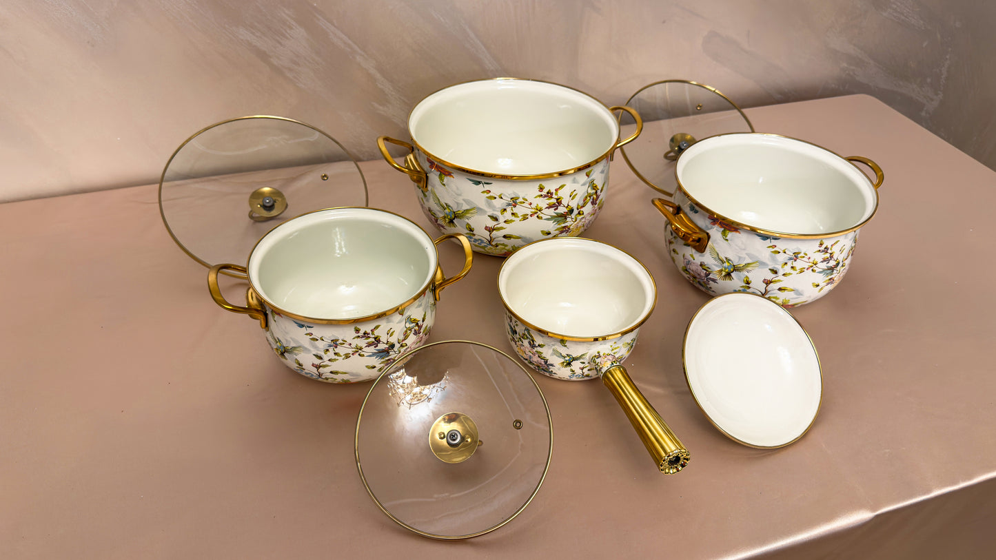 Set oale și cratiță de gătit Otel Emaliat luxury F&B 2