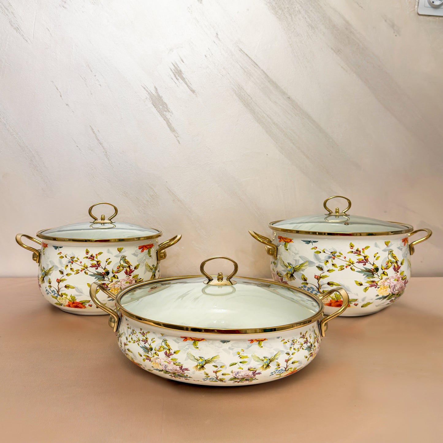 Set oale de gatit Otel Emailat F&B 3