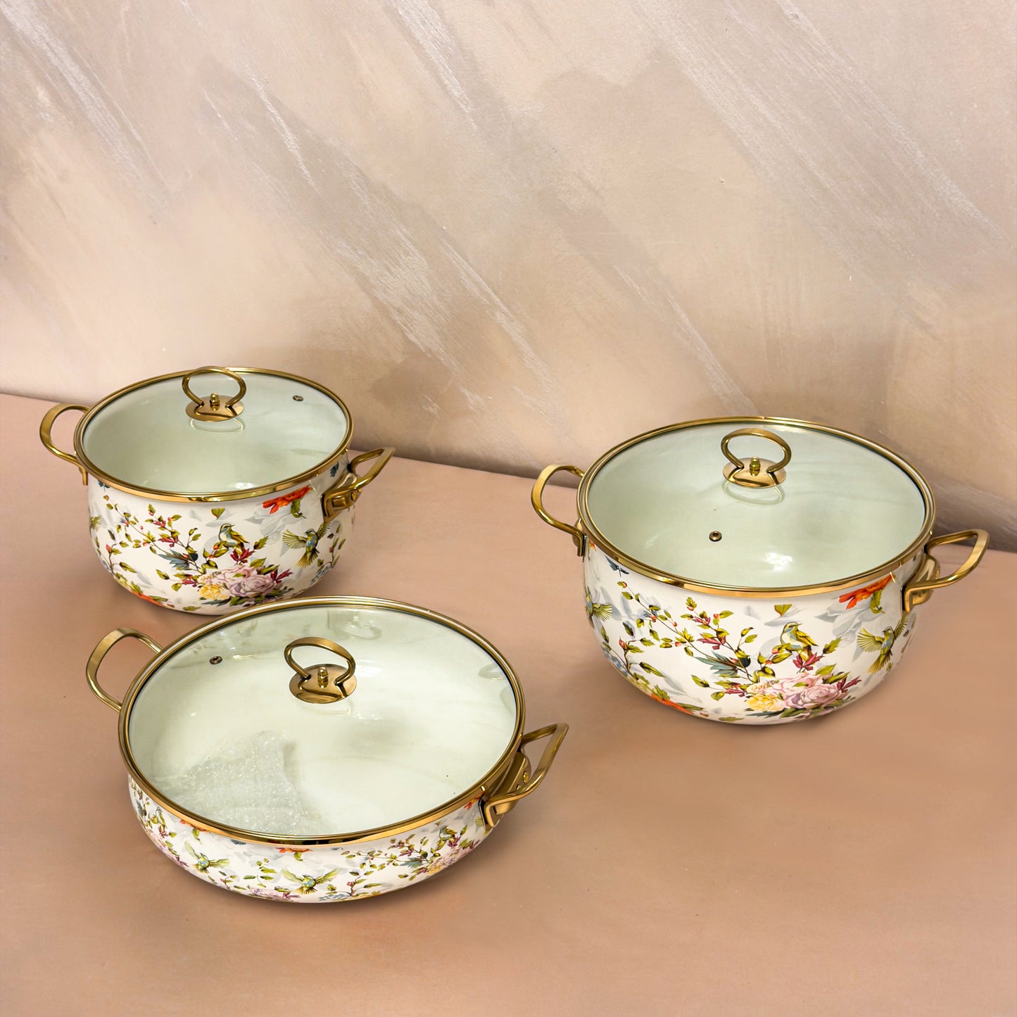 Set oale de gatit Otel Emailat F&B 3