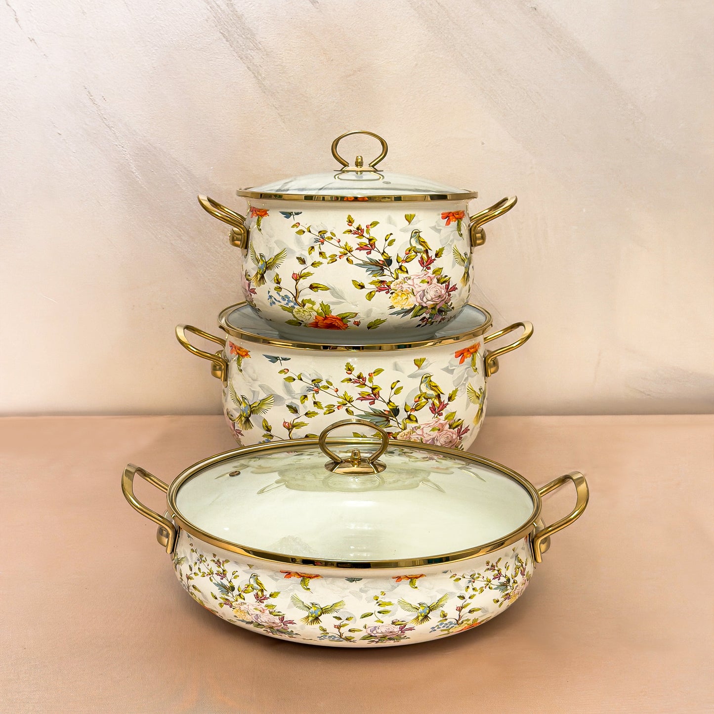 Set oale de gatit Otel Emailat F&B 3