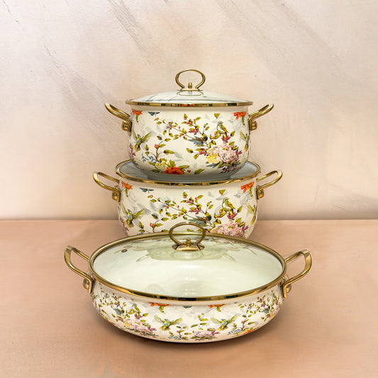 Set oale de gatit Otel Emailat F&B 3