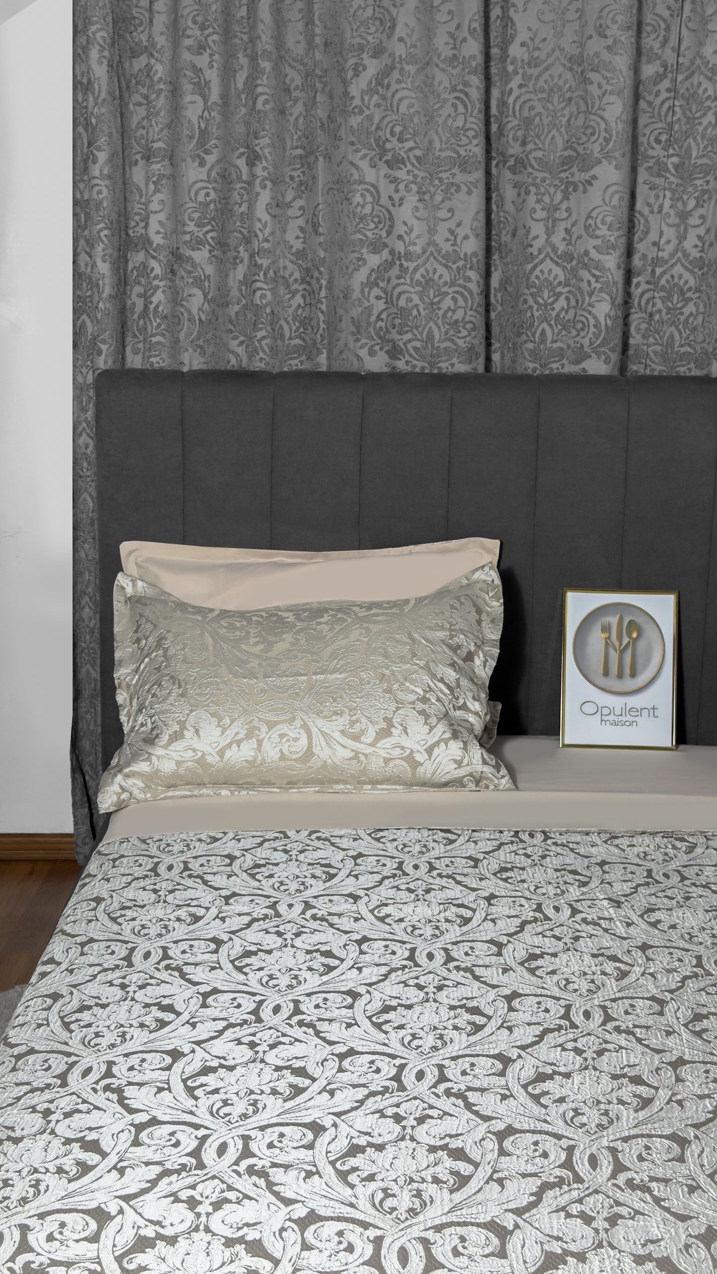 Lenjerie Pat RoyalCream Satin-Bumbac Brodata