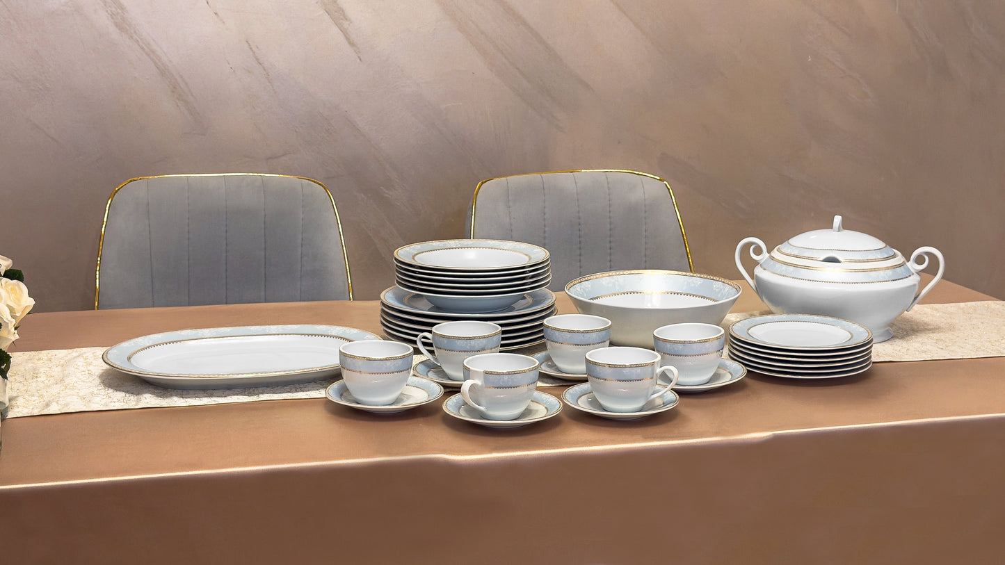 Serviciu de masa din portelan 34 piese 6 persoane ROYAL 2