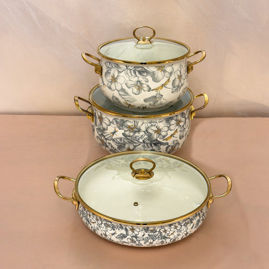 Set oale de gatit Otel Emailat AUTUMN 2