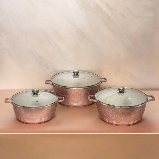 Set/Bucata Oale Ceramice cu capac din sticlă – 6 piese, 32-40 cm