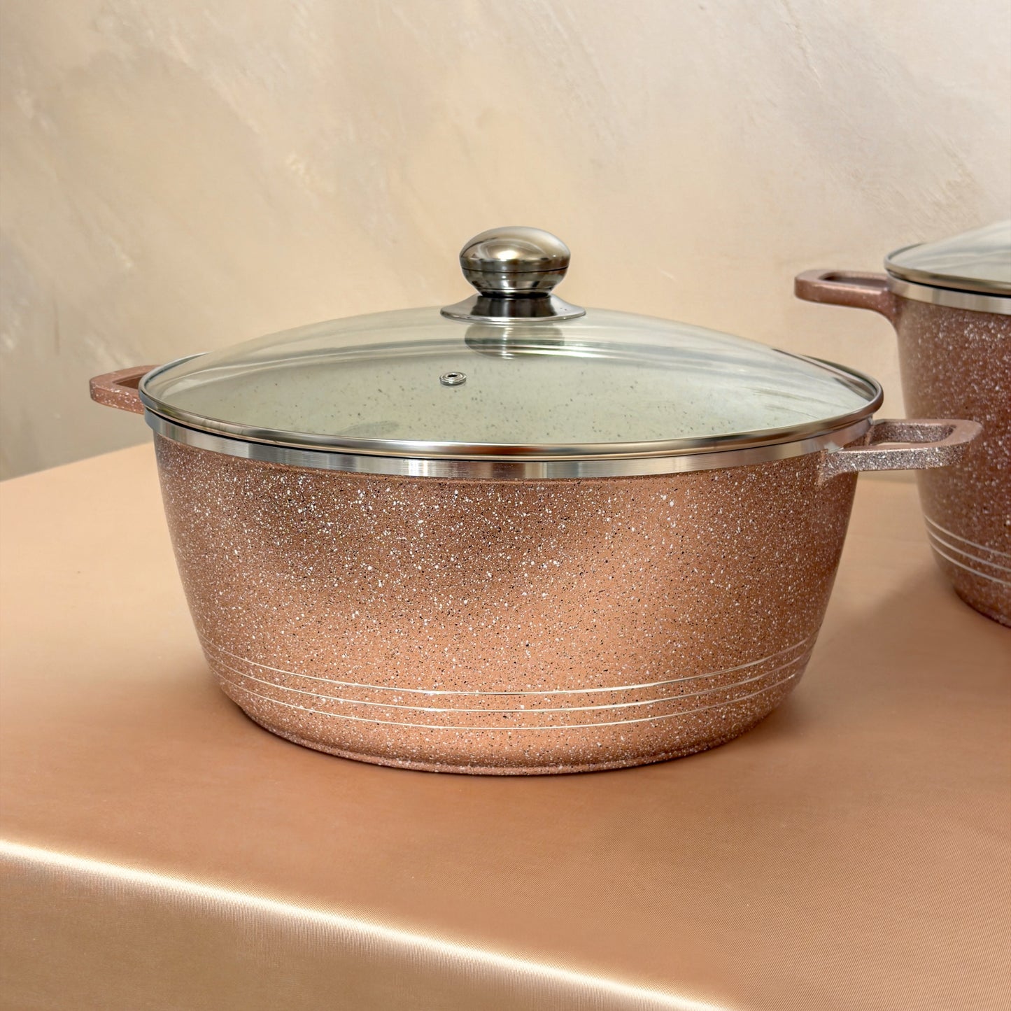 Set/Bucata Oale Ceramice cu capac din sticlă – 6 piese, 32-40 cm