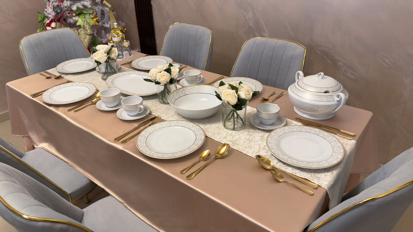 Serviciu de masa din portelan 34 piese 6 persoane ROYAL 1