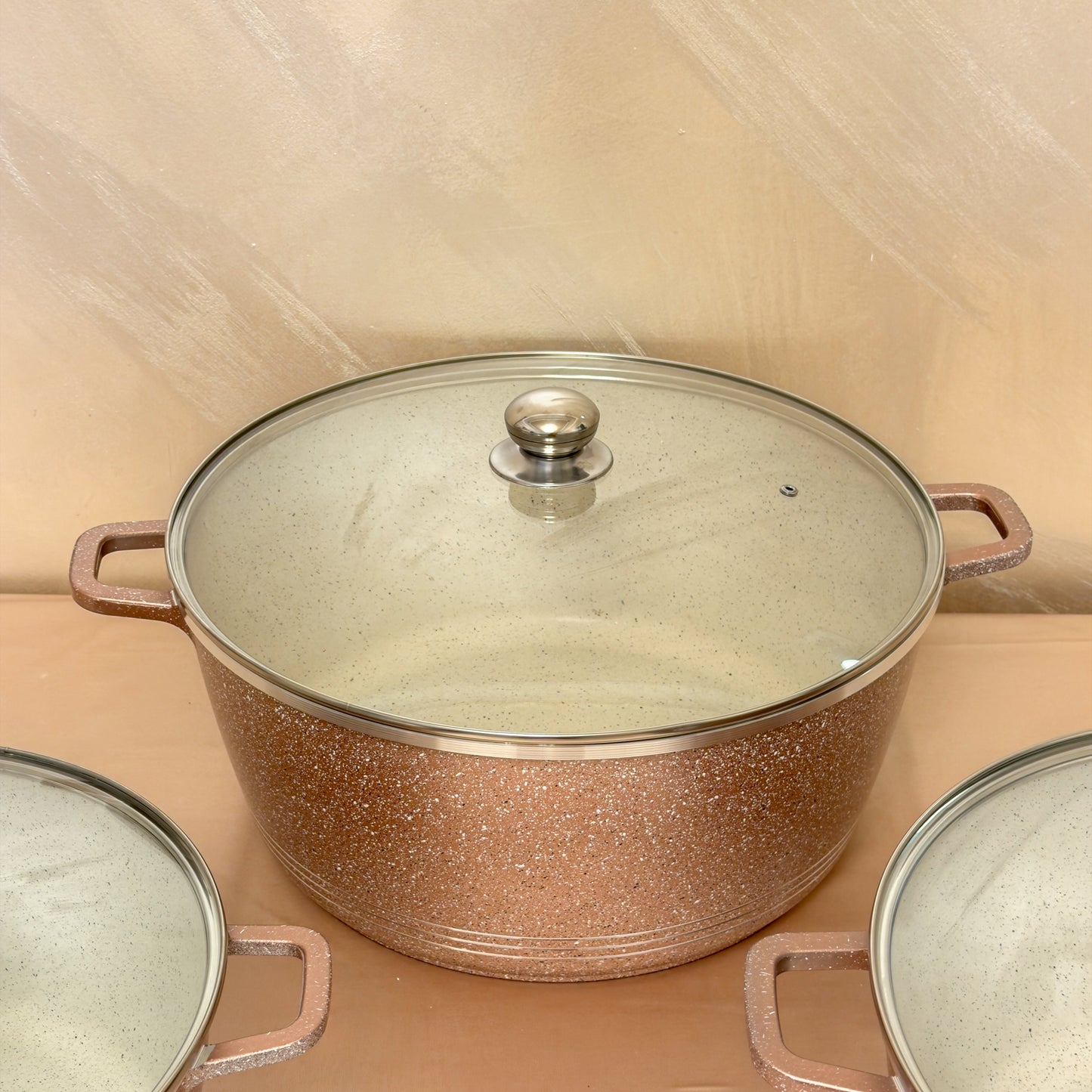 Set/Bucata Oale Ceramice cu capac din sticlă – 6 piese, 32-40 cm