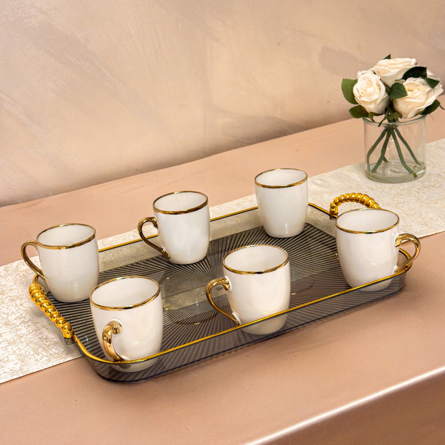 Set/Bucata Cana ceramica Gold Line